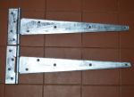 18" - 450mm Heavy Duty Galvanised Tee Hinges for Sheds,  (120-18")